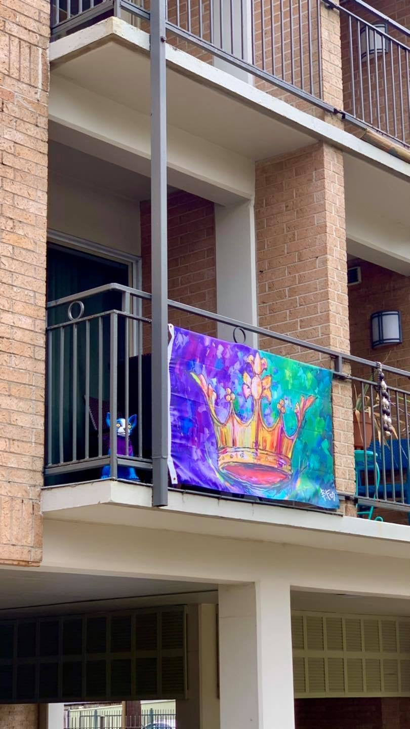 Mardi Gras Majesty Flag – Becky Fos