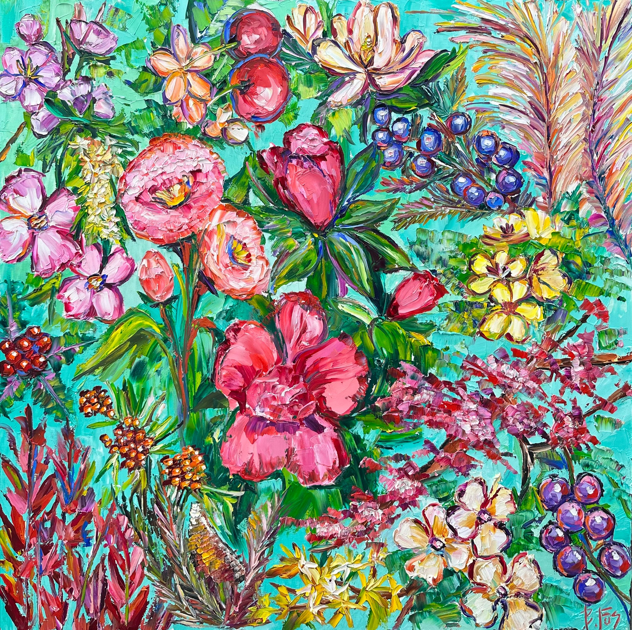 絵画 Frower art / bunmi / belle bloom fos_masters-golf-
