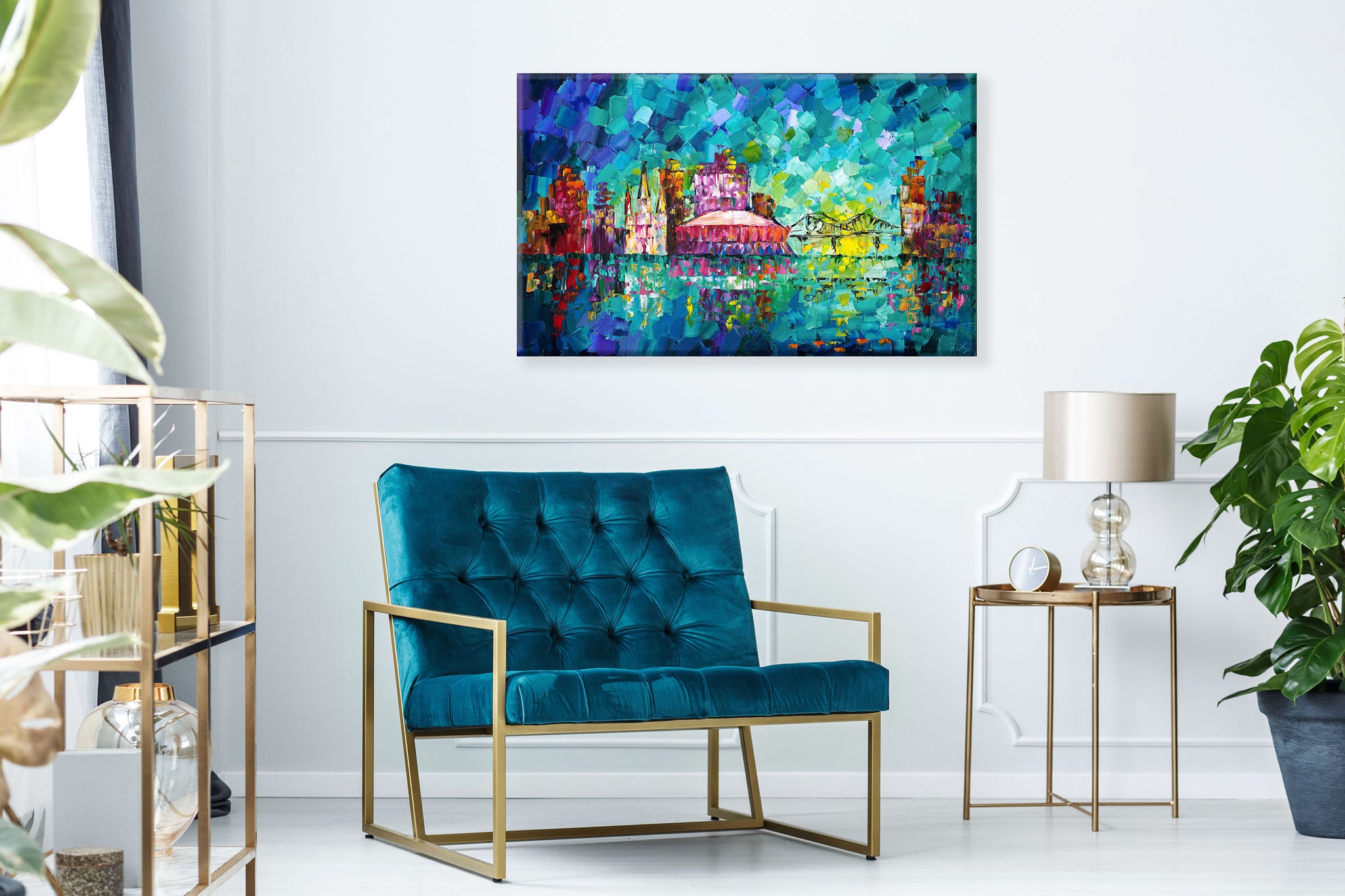 絵画 FOCUSPRIME 10 Simply Classic - 2022 Crescent City Classic 10K Art – Becky Fos